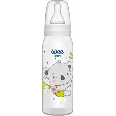 Wee Baby Бебешко шише Wee Baby Classic - 250 ml, бяло с коала (852)