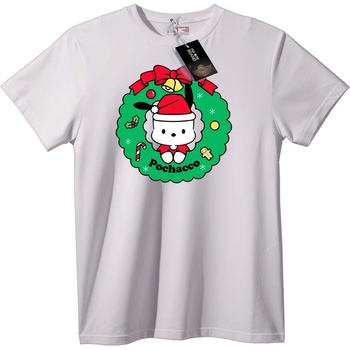 NOONEBRAND Тениска Pochacco Коледен Венец - S, Black