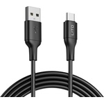 Lito Кабел за данни с USB конектори, Type-C, 1m - Lito (LD06T) - Черен