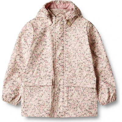 WHEAT Детско водоустойчиво яке WHEAT Kid's Rainwear Ollo Jacket Waterproof jacket - Clam Multi Flowers - размер 110 (EU) (703-7753-0114)