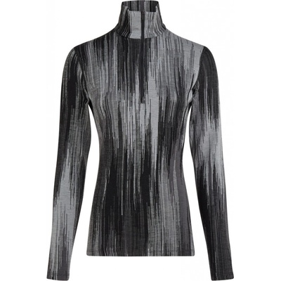 ICEBREAKER Wmns 260 Vertex LS Half Zip Peak AOP Black/Obsidian/Alloy/J