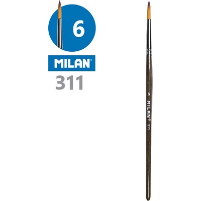 Štetec guľatý MILAN č. 6 - 311