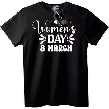 NOONEBRAND Тениска Ден на Жената 8 Март - 2XL, Black