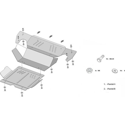 Kryt pod motor TOYOTA HILUX VIII Platform/Chassis (_N1_) - Plech - 8595698042248