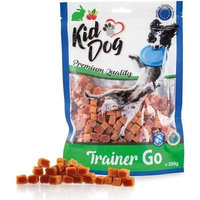 Maškrta KID DOG Trainer Go králičie mini kocky s brusnicami 250 g