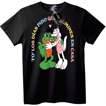 NOONEBRAND Тениска Love & Friends - M, Black