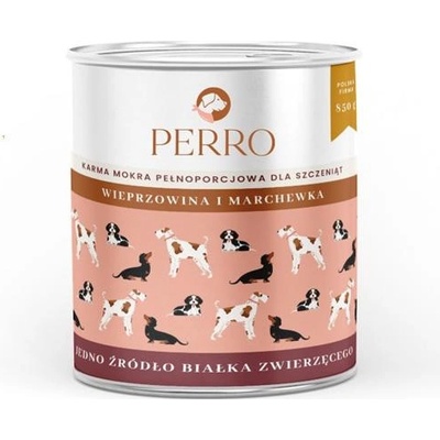Perro Junior Pork with carrot 850 g