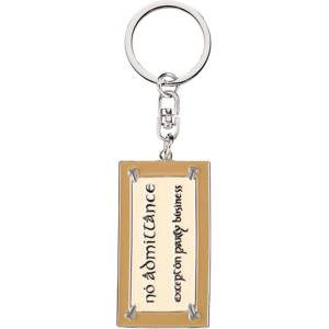 Weta Collectibles Ключодържател Weta Movies: The Lord of the Rings - No Admittance Sign (Enamel) (861704693)