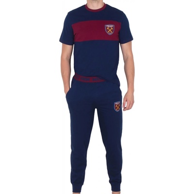 West Ham United pánské pyžamo kr.rukáv tm.modro červené