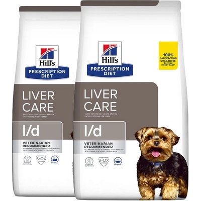 Hill's Hill s Prescription Diet l/d Грижа за черния дроб гранули за кучета 2 x 10 кг