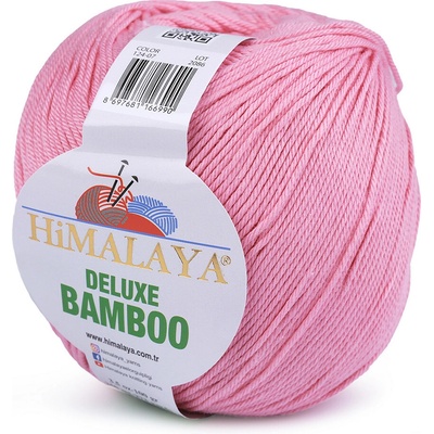 Pletací příze Deluxe Bamboo 100 g Varianta: 4 (07) růžová, Balení: 1 ks 52363/130009/244549
