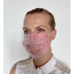 A.L.K.A. Ochranné rúška ružové jednorazové 3-vrstvové 50 ks