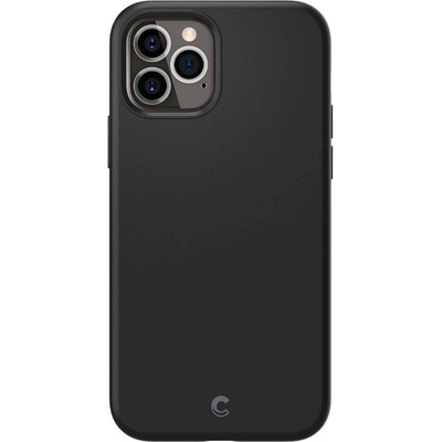 Spigen Cyrill Silicone Case - силиконов (TPU) калъф за iPhone 12, iPhone 12 Pro (черен)