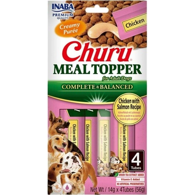 Churu Dog Meal Topper Chicken with Salmon Recipe 4 x 14 g
