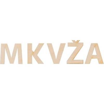 ČistéDřevo dřevěné libovolné písmeno 20 cm – Zboží Dáma
