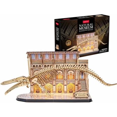 CubicFun 3D puzzle Natural Museum: Plejtvák obrovský svítící 222 ks