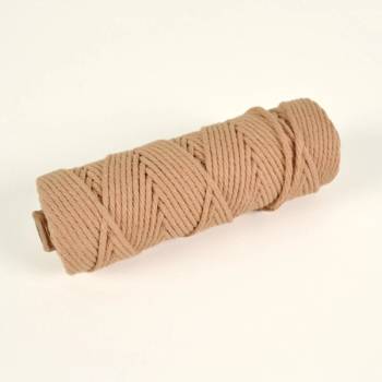 Bavlnená šnúra na macrame 3mm béžová