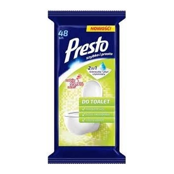 PRESTO vlhčené utierky na WC 48 ks
