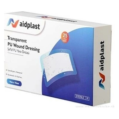 Victoreks Health Products Ltd. Aidplast Náplast na rány sterilní voděodolná (9 x 15 cm) 25 náplastí