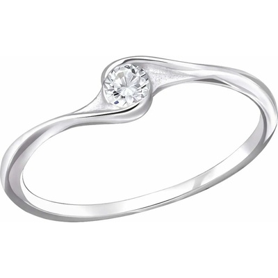 Bijutanki Усукан Сребърен Пръстен с Камък