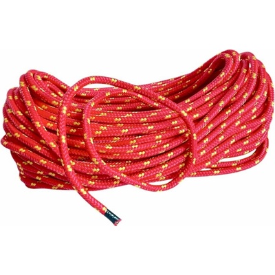 BKshop PPF 8 Polypropylénové lano pletené s jadrom, priemer 8 mm, 50 m červené