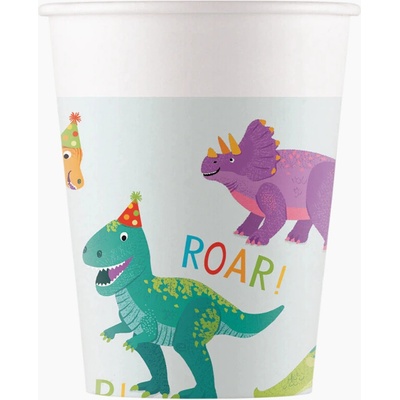 Papierové poháre dinosauři 200 ml Procos