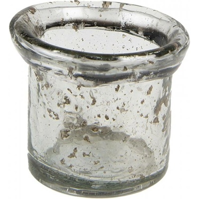 Transparentní skleněný svícen na čajovou svíčku Sandy – 10x9 cm