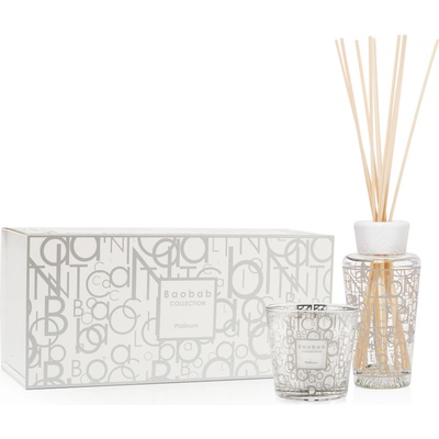 Baobab Collection My First Baobab Gift Platinum Свещ и ароматен дифузер, 2 ел (MFBBOXPLA)