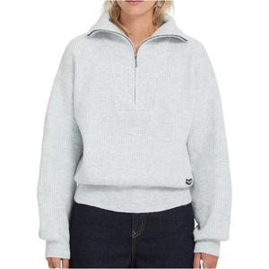 Volcom Дамски пуловер Volcom Women's Voltrane Sweater Jumper - Bone Heather (117-3792-0113)