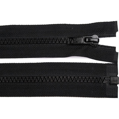 Prima-obchod Kostěný zip No 5 délka 120 cm bundový, barva 322 černá – Zboží Mobilmania