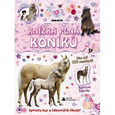 Knižka plná koníků samolepky a figurky