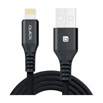 Quick Media USB Cable Quick USB-A - Lightning 1.5 m Black (4752168141243)