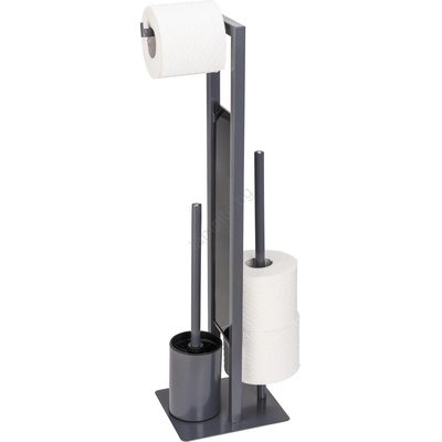 WENKO 25552100 - Четка за тоалетна RIVALTA 18x70 см сива/черна (WE0069)