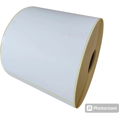 Termo Etiketa 100 mm x 150 mm, Perforácia, Thermo eco, Biela, Dutinka 25 mm, 500 ks/kotúč, Silné lepidlo, Priemer kotúča 115 mm