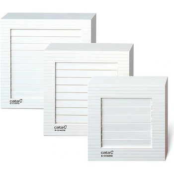 Image 1 of CATA CATA Вентилатор B15 MATIC ф150мм, цвят Бял, квадрат 320м3/ч, 25W, IPx4, 43dB с автоматична клапа - C00935000 (C00935000)