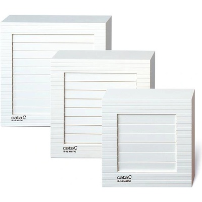 CATA CATA Вентилатор B15 MATIC ф150мм, цвят Бял, квадрат 320м3/ч, 25W, IPx4, 43dB с автоматична клапа - C00935000 (C00935000)