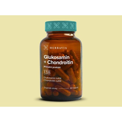 Herbavia Glukosamin + chondroitin přírodní produkt 60 kapslí