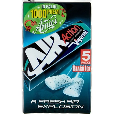 Perfetti Vigorsol Air Blackice žuvačky 5ks