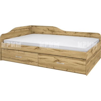 Bogdan Furniture I Легло Mod 2030 с чекмеджета, Дъб артисан