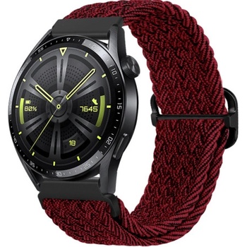 BStrap Braid Nylon remienok na Xiaomi Amazfit GTR 2 / GTR 47mm, red black SSG035C0306