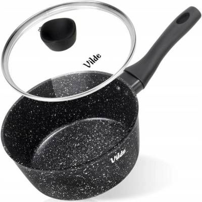 Rendlík s granitovým povrchem a skleněnou poklicí GRANITICA 16 cm, 1,1 l, Vilde, 199140.