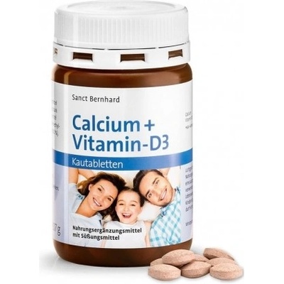 Sanct Bernhard Vápník a Vitamín D3 150 žvýkacích tabliet