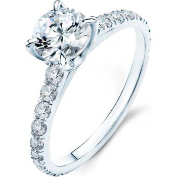 Image 1 of SAVICKI Годежен пръстен Share Your Love: бяло злато, бял сапфир