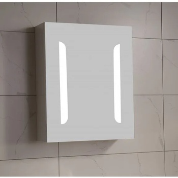 Inter Ceramic Огледален PVC шкаф ICMC 4514-55, Inter Ceramic, с LED осветление, 45x14x55см (4514-55)