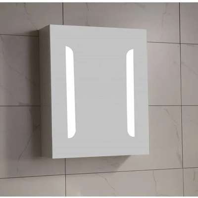 Inter Ceramic Огледален PVC шкаф ICMC 4514-55, Inter Ceramic, с LED осветление, 45x14x55см (4514-55)