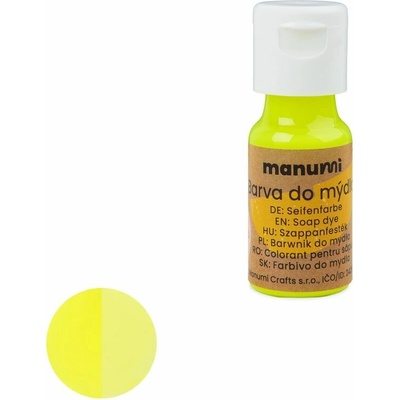 Manumi tekutá barva do mýdla 10 ml neonově žlutá - 1 ks