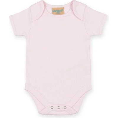 Larkwood Dětské body s krátkým rukávem LW Pale Pink