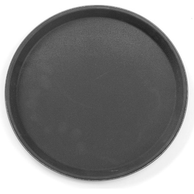 Hendi Tác servírovací z polypropylenu protiskluzový kulatý černý 410xH20mm – Zboží Dáma