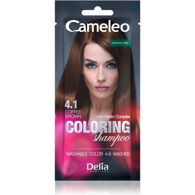 Delia cameleo farbiaci šampón na vlasy 4.1 coffee brown 40 ml