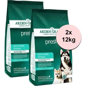 Arden Grange Prestige с много прясно пиле 2 x 12 кг